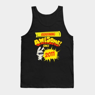 Redefining Awesome Since 2011 Kids Birth Year Tank Top